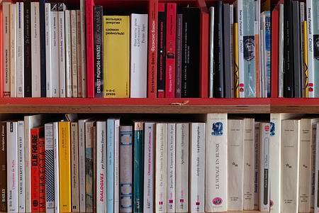Две полки с книгами