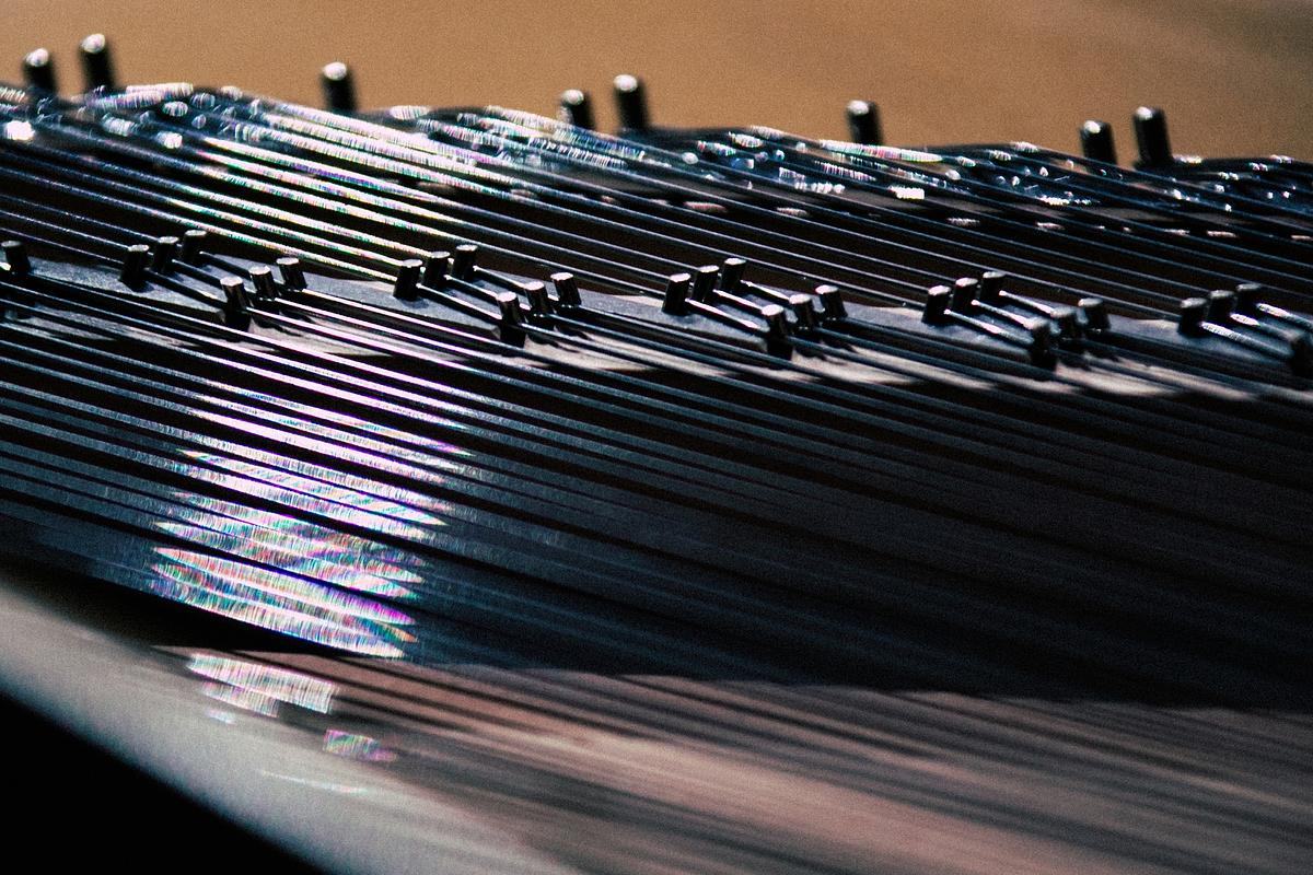 Фрагмент струнного инструмента крупным планом