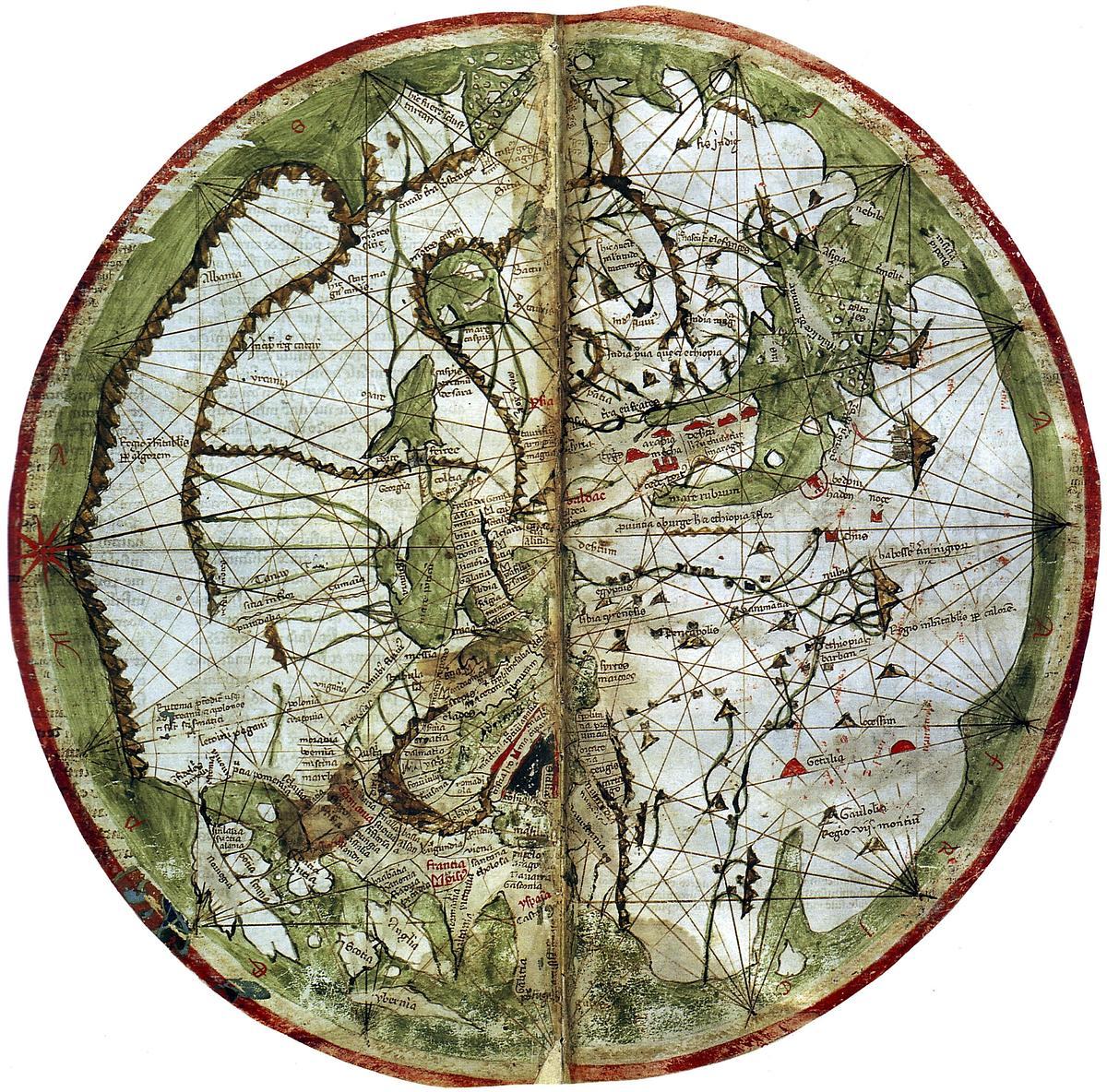 Круглая средневековая карта