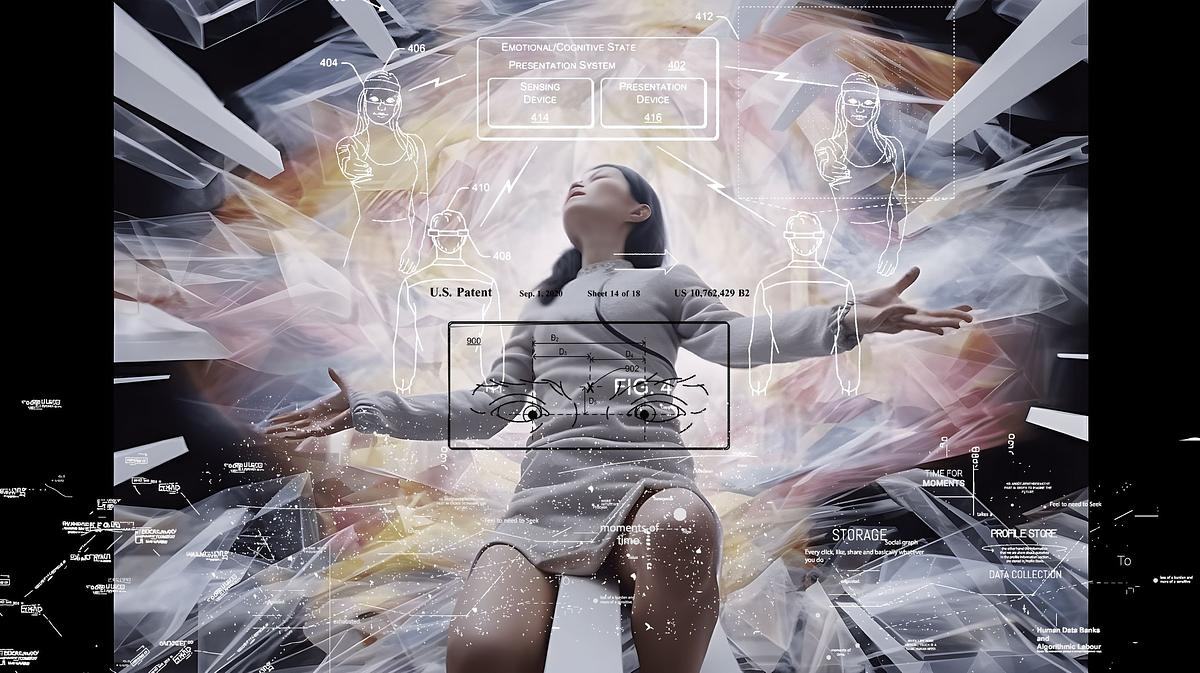 Абстрактное изображение с телом в танце