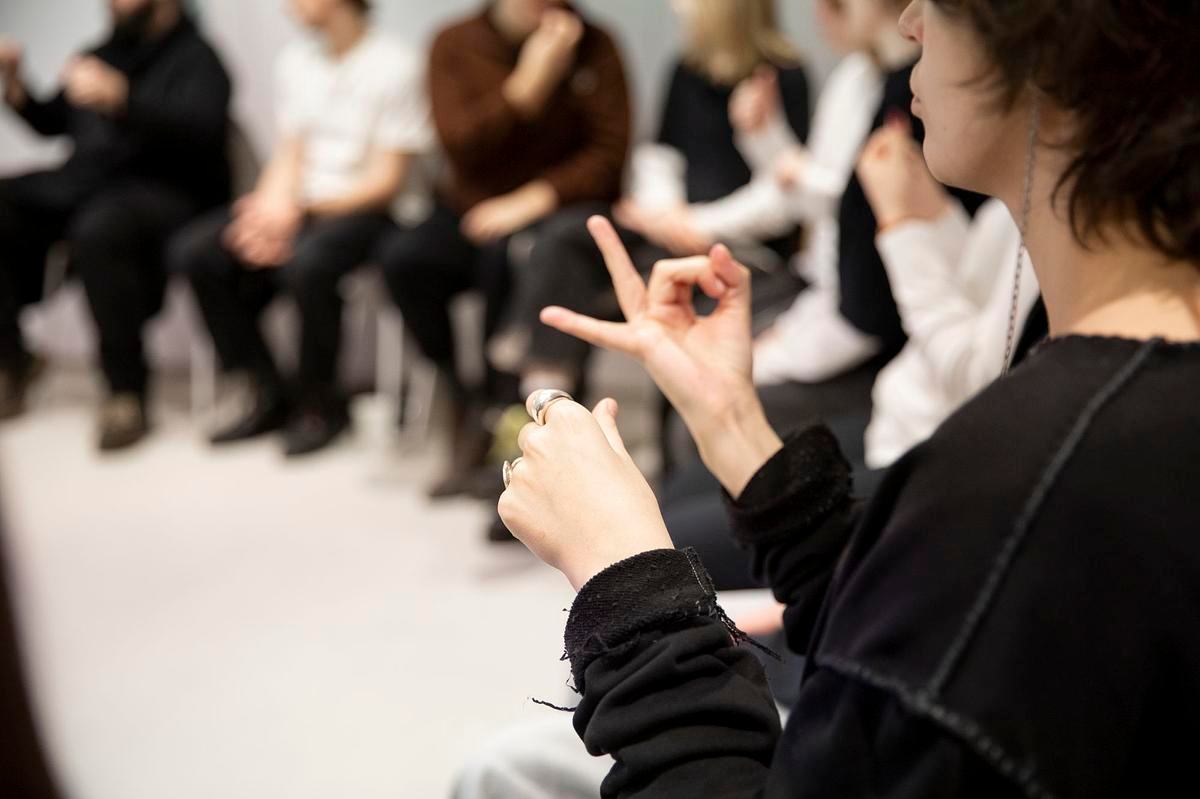 На занятии по РЖЯ