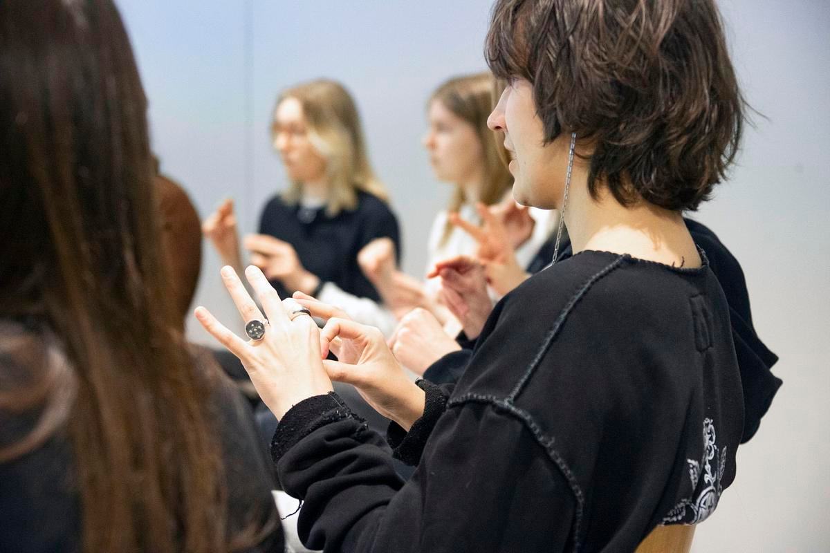 На занятии по РЖЯ