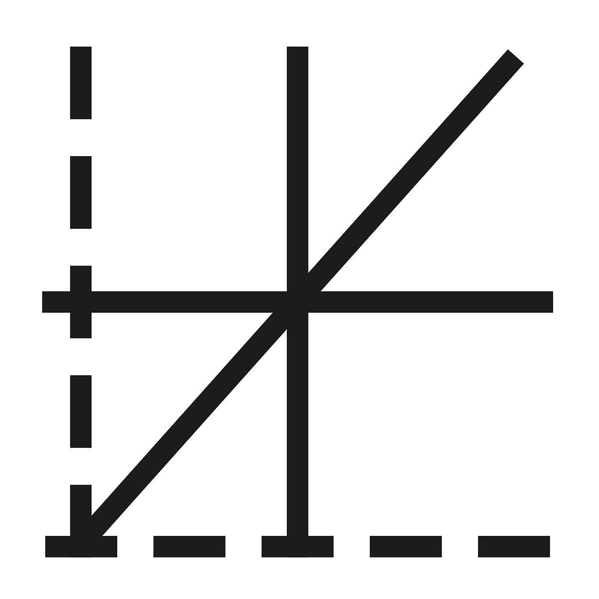 Черные линии и пунктир