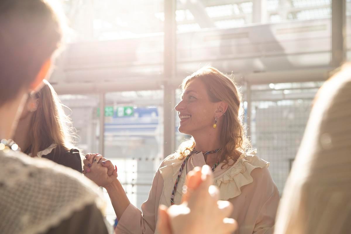 Групповое занятие в ГЭС-2