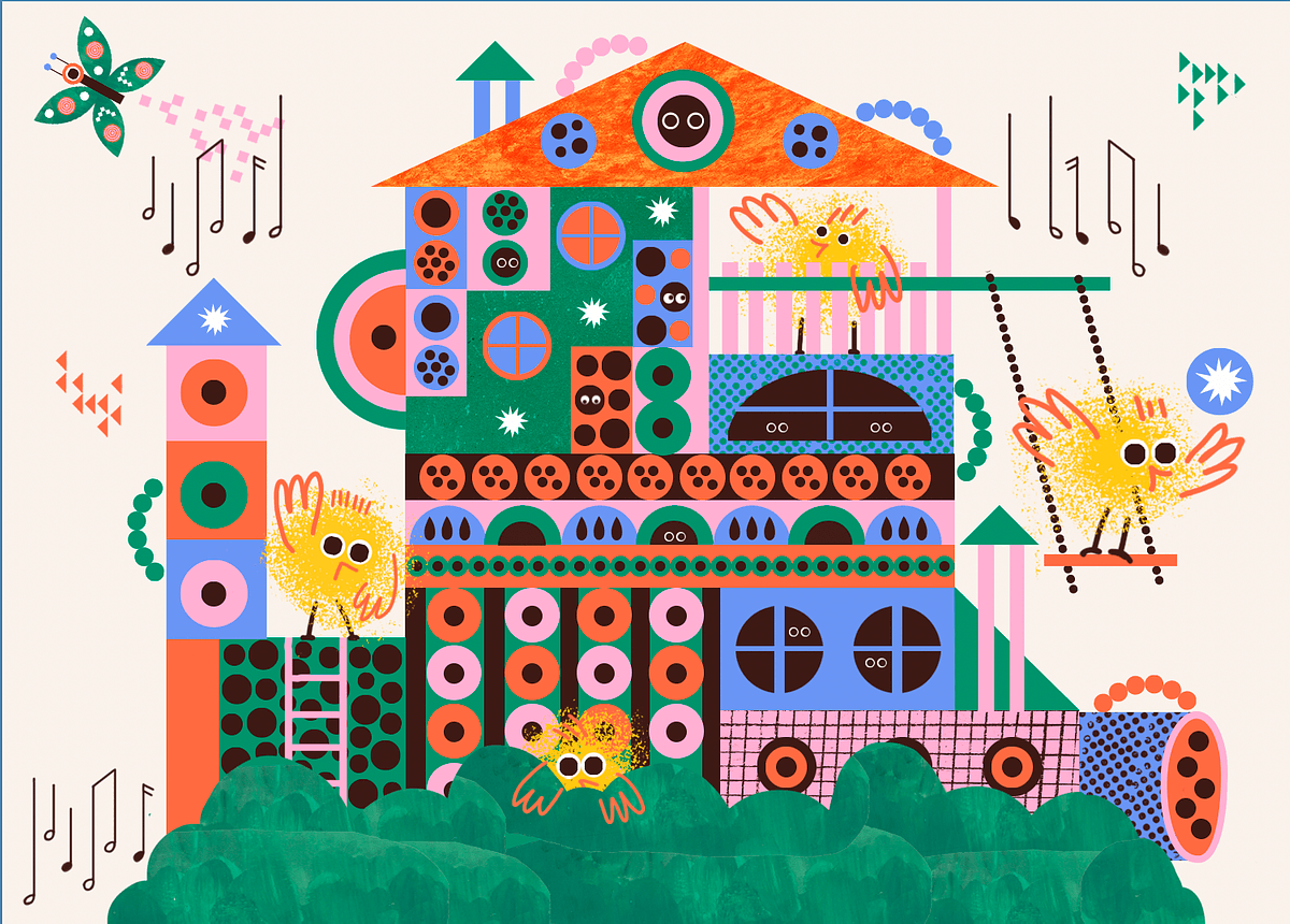 Иллюстрация рисунка отеля для жуков