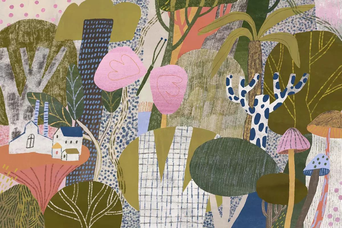 Грибы, растения