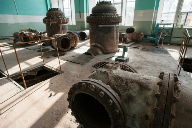 Задвижка трубопровода. Площадь | ГЭС–2